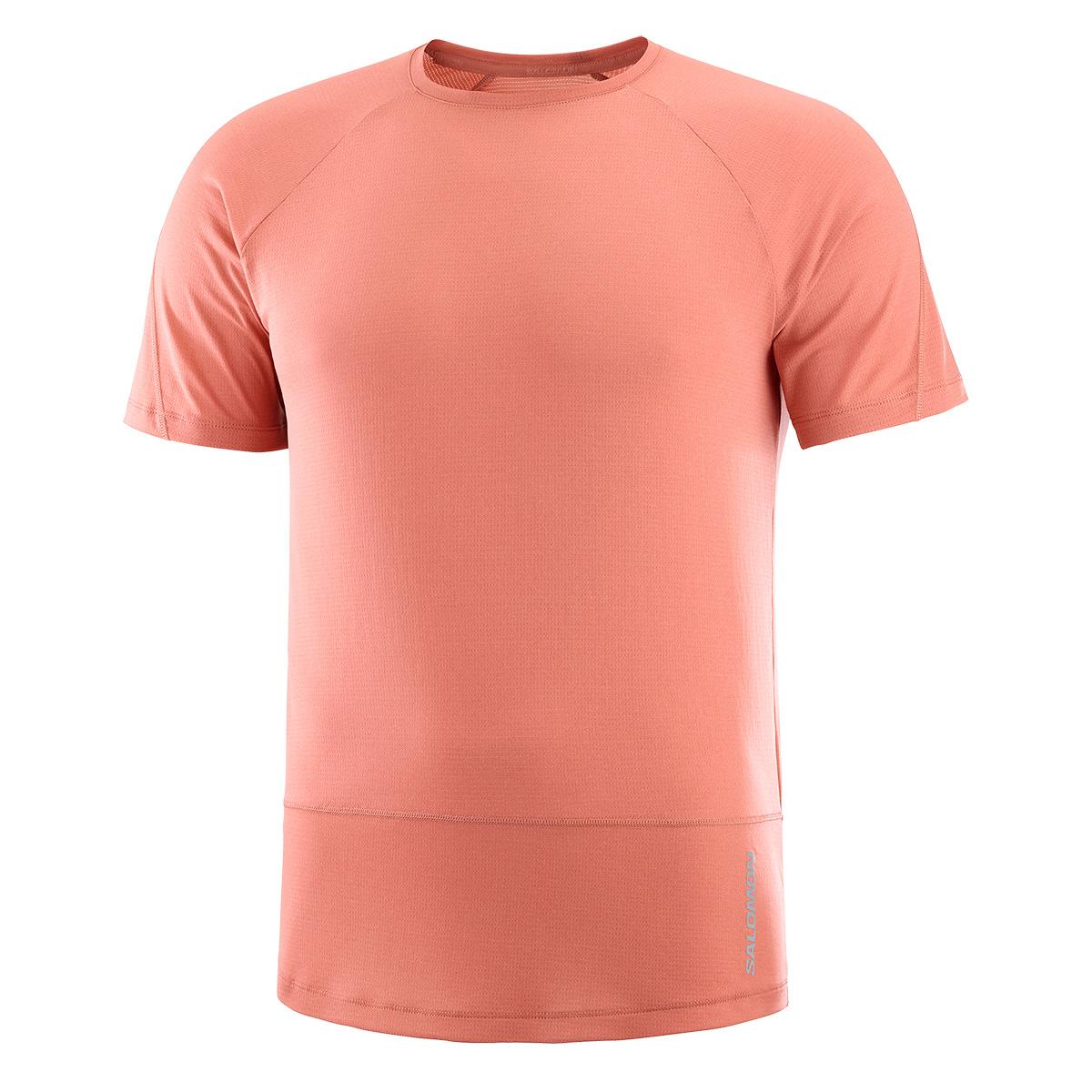 Salomon Cross Run Short Sleeve Tee Men's in Tahitian Tide